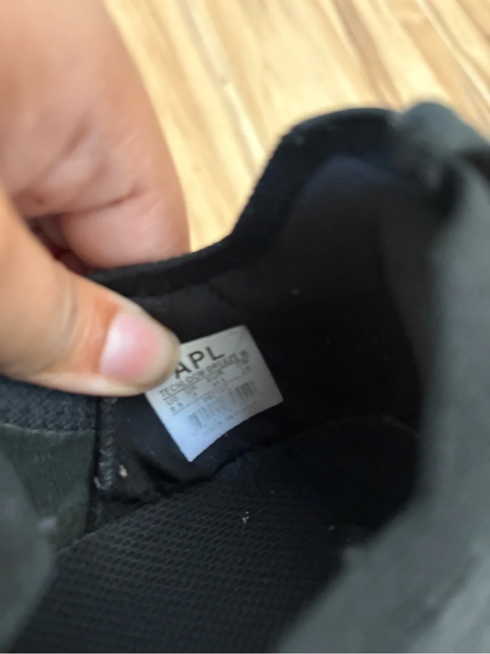 APL all black sneakers